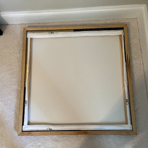 Crate & Barrel Geometric Giclee Print on Canvas Set - Picture 8 of 10